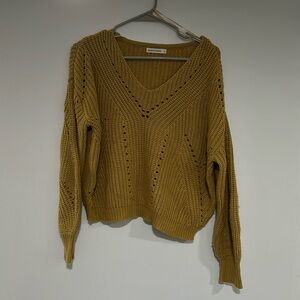 Moon & Madison mustard yellow sweater
